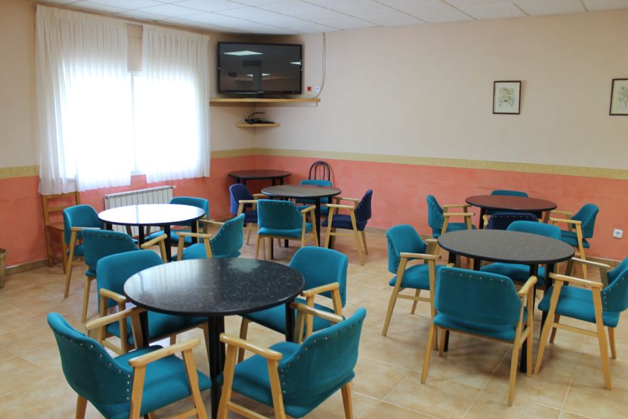 Sala de estar anexa a la cafetería